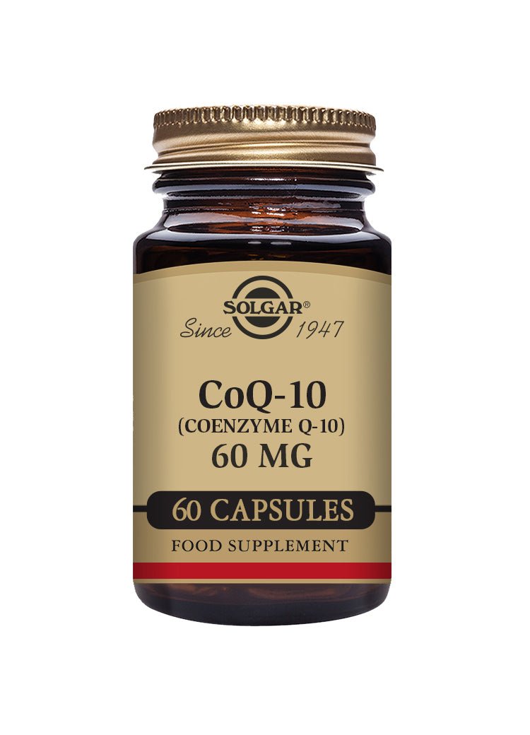 Solgar® CoQ - 10 (Coenzyme Q - 10) 60 mg Vegetable Capsules - Pack of 60 - Greenlands Health Store