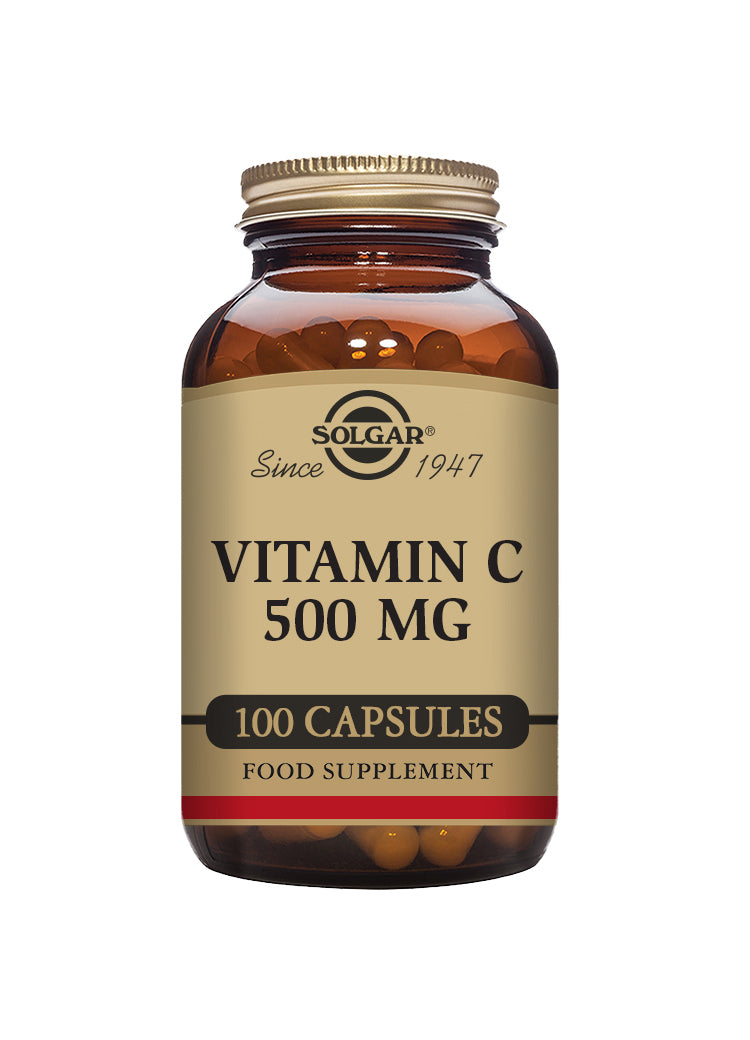 Solgar® Vitamin C 500 mg Vegetable Capsules - Pack of 100 - Greenlands Health Store