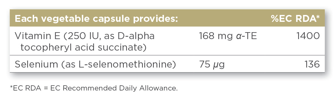 Solgar® Vitamin E with Yeast Free Selenium Vegetable Capsules - Greenlands Health Store