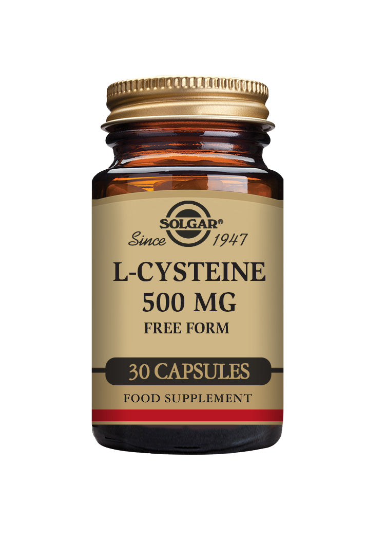 Solgar® L-Cysteine 500 mg Vegetable Capsules - Pack of 30 - Greenlands Health Store