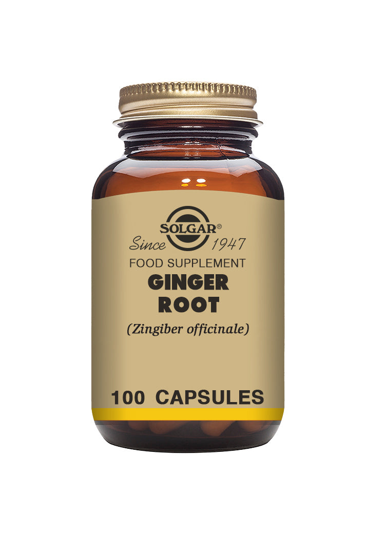Solgar® Ginger Root Vegetable Capsules - Pack of 100 - Greenlands Health Store