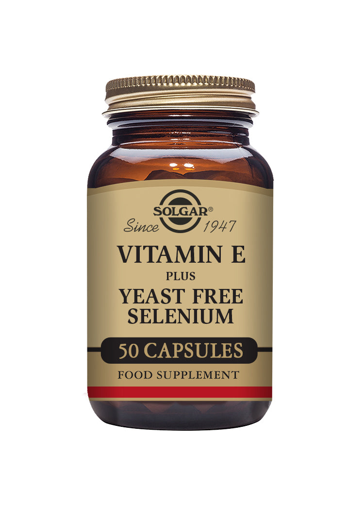 Solgar® Vitamin E with Yeast Free Selenium Vegetable Capsules - Greenlands Health Store