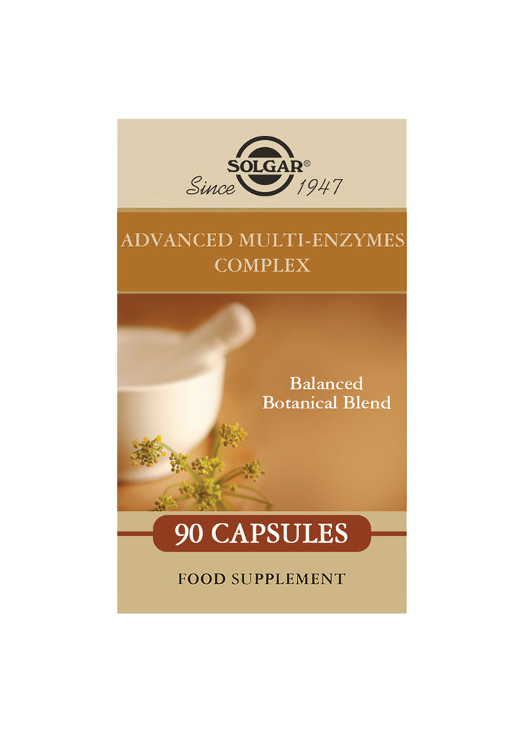 Solgar® Advanced Multi-Enzyme Complex Vegetable Capsules - Pack of 90 - Greenlands Health Store