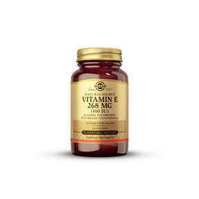 Solgar® Natural Source Vitamin E 268 mg (400 IU) Vegetable Softgels - Pack of 50 - Greenlands Health Store