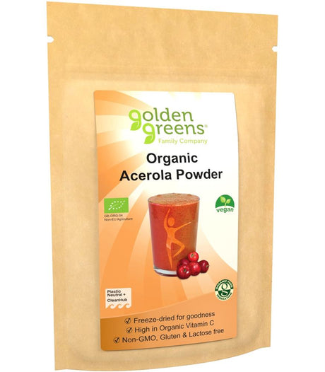 Organic Acerola Powder 50g - Greenlands Health Store
