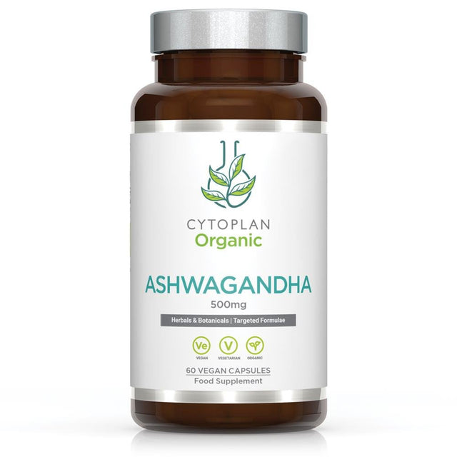 Organic Ashwagandha 500mg 60 capsules - Greenlands Health Store