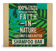 Faith in Nature Shampoo Bar Coconut & Shea Butter 85gm - Greenlands Health Store