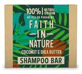 Faith in Nature Shampoo Bar Coconut & Shea Butter 85gm - Greenlands Health Store