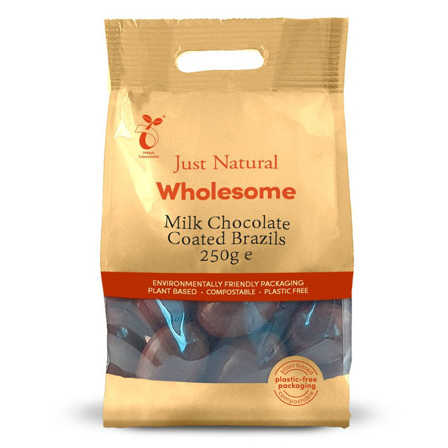 Milk Chocolate Coated Brazils 250g - Greenlands Health Store