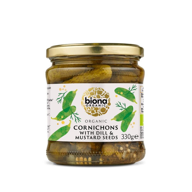 Organic Cornichons 330g - Greenlands Health Store