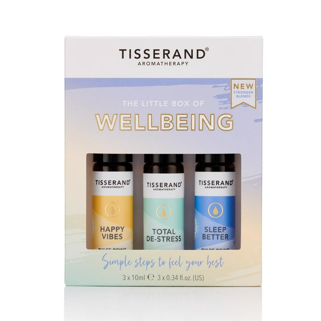 The Little Box of Wellbeing contains 3 pulse point roller balls - Greenlands Health Store