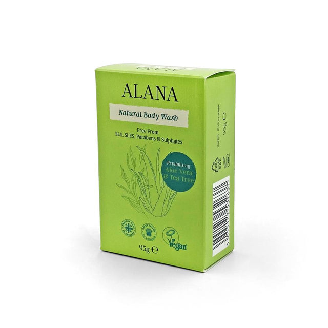 Aloe Vera & Tea Tree Natural Body Wash Bar 95g - Greenlands Health Store