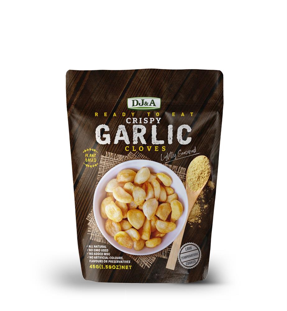 DJ & A Crispy Garlic Cloves 45g - Greenlands Health Store