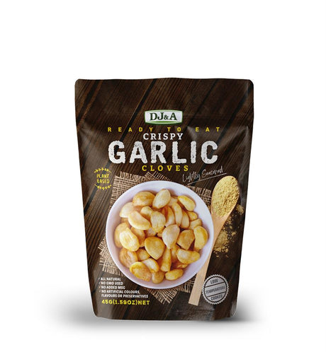 DJ & A Crispy Garlic Cloves 45g - Greenlands Health Store