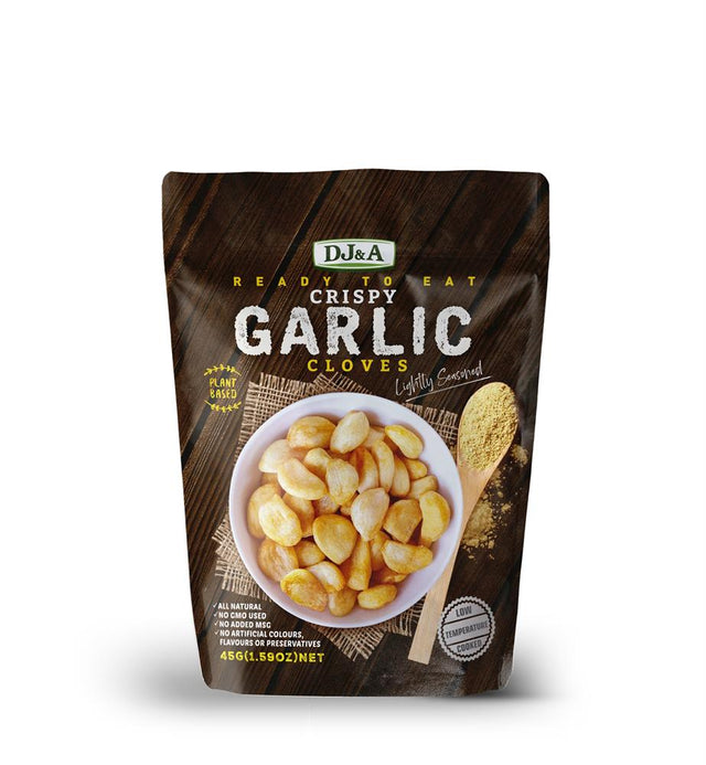 DJ & A Crispy Garlic Cloves 45g - Greenlands Health Store