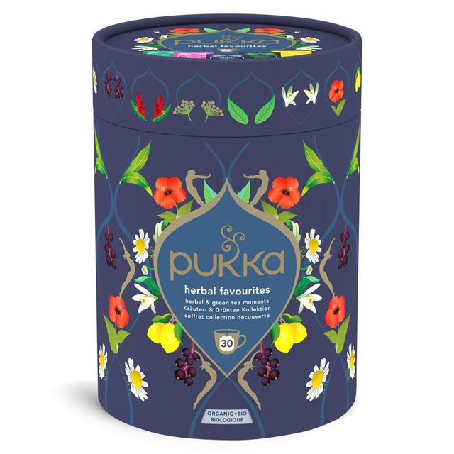 Organic Pukka Herbal Favourites Collection 30 Sachets - Greenlands Health Store