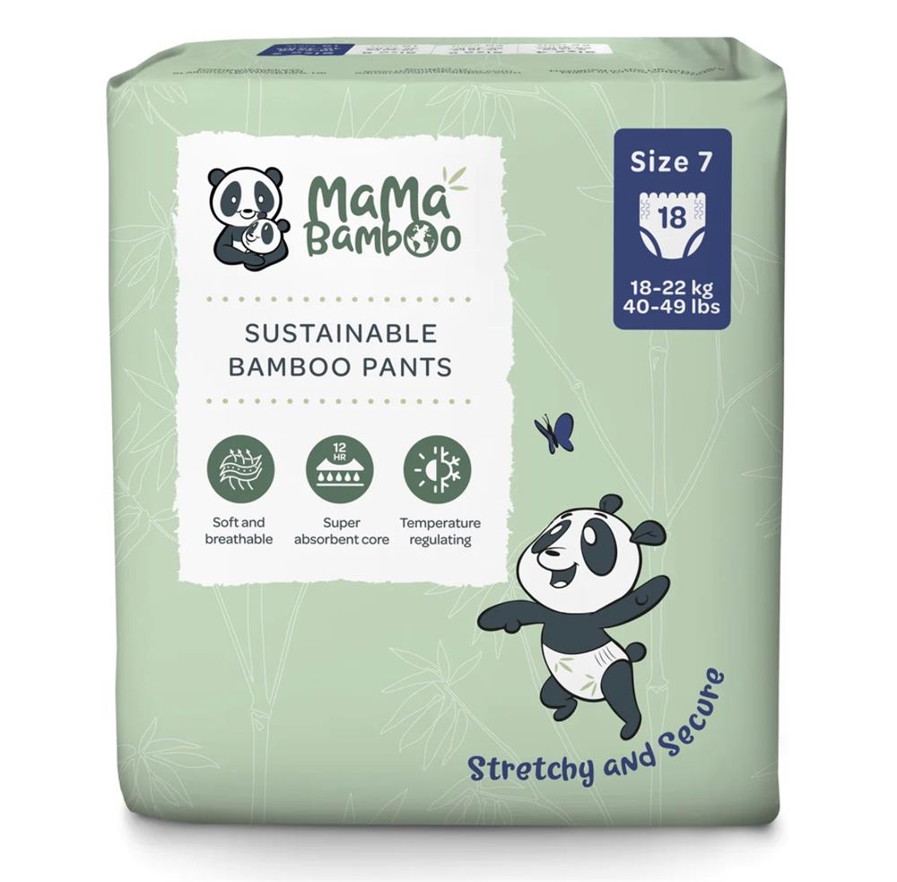 Mama Bamboo Eco Nappy Pants - Size 7+ (XX - Large Plus) 850g - Greenlands Health Store