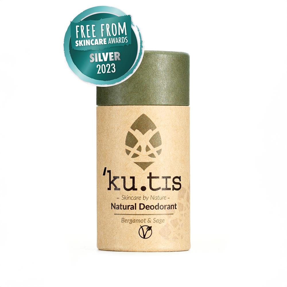 Plastic Free Natural Bergamot & Sage Vegan Deodorant 55g - Greenlands Health Store