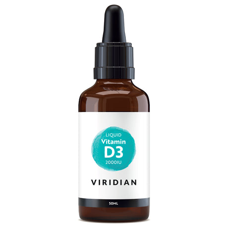 Viridian Liquid Vitamin D3 2000IU Drops - Greenlands Health Store