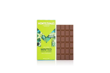 Minted - Milk Chocolate with Crunchy Peppermint 90g Bar - Greenlands Health Store