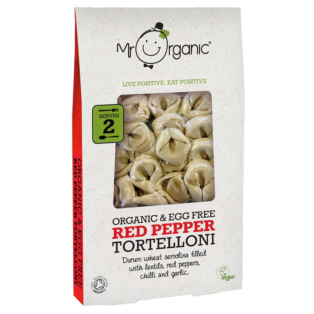 Mr Organic Red Pepper Tortelloni 250g - Greenlands Health Store