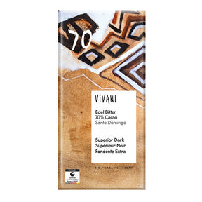 Dark 70% Superior Chocolate Vegan Organic 100g - Greenlands Health Store