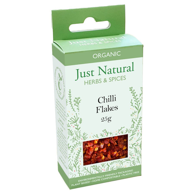 Organic Chilli Flakes (Box) 25g - Greenlands Health Store