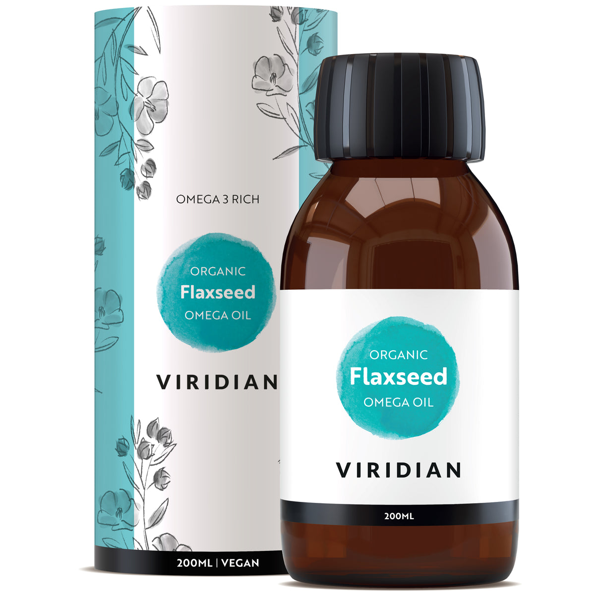 Viridian 100% Organic Golden Flaxseed Oil - Greenlands Health Store
