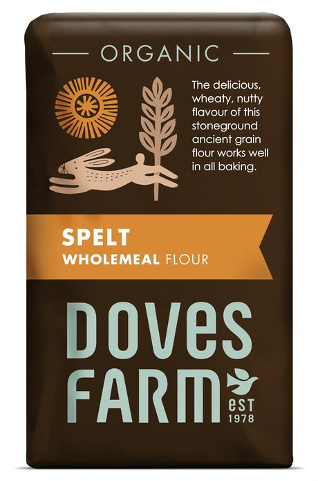 Organic Spelt Wholemeal Flour 1kg - Greenlands Health Store