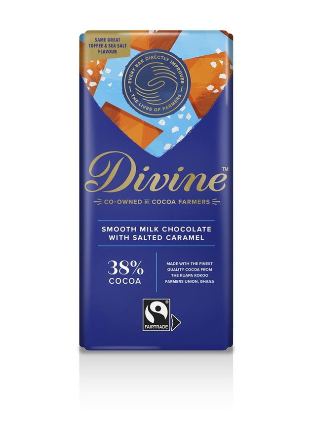 Milk Chocolate with Toffee & Sea Salt 90g - Greenlands Health Store