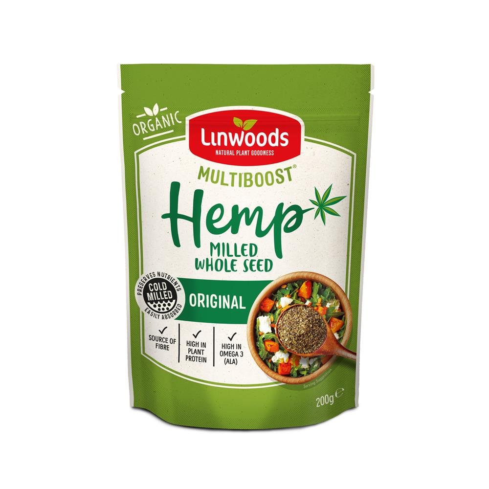 Linwoods Multiboost Organic Milled Hemp Seed 200g - Greenlands Health Store