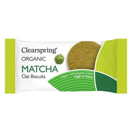 Organic Oat Biscuits - Matcha 40g - Greenlands Health Store