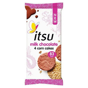 Milk Chocolate 4 Corn Cakes 68g - Greenlands Health Store