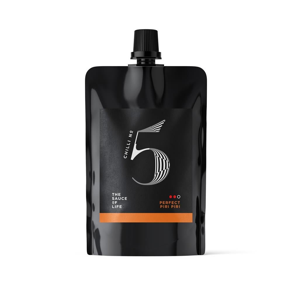 Chilli No.5 Piri Piri Hot Sauce Pouch 100ml - Greenlands Health Store