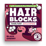 Hair Blocks Solid Shampoo - Black Cherry - All hair types - Greenlands Health Store