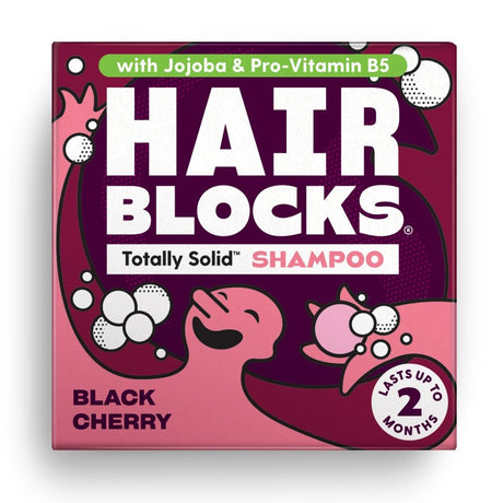Hair Blocks Solid Shampoo - Black Cherry - All hair types - Greenlands Health Store