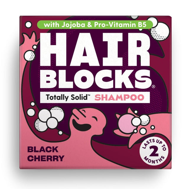 Hair Blocks Solid Shampoo - Black Cherry - All hair types - Greenlands Health Store