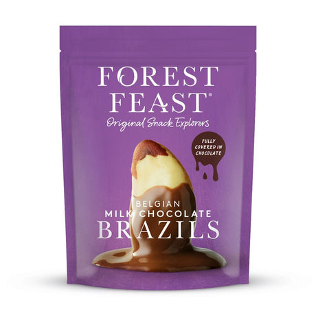 Forest Feast Belgian Milk Chocolate Brazils 120g - Greenlands Health Store