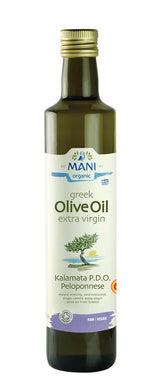 MANI Organic Kalamata Extra Virgin Olive Oil 500ml - Greenlands Health Store