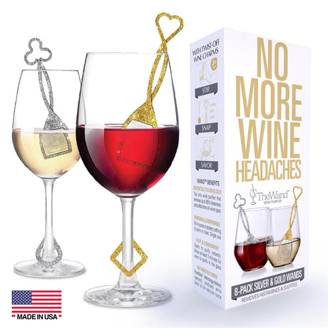 PureWine Wine Purifier - Silver & Gold 8 pack - Greenlands Health Store