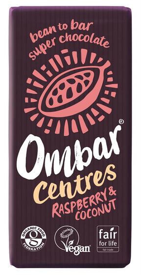 Raspberry & Coconut Centres 70g - Greenlands Health Store