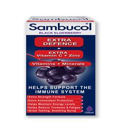 Sambucol Extra Defence 120ml - Greenlands Health Store