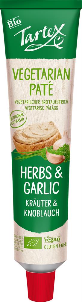 Tartex Yeast Pate Herbs & Garlic Tube 200g - Greenlands Health Store