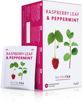 Nutra Raspberry Leaf & Peppermint - 20 Herbal Tea Bags - Greenlands Health Store