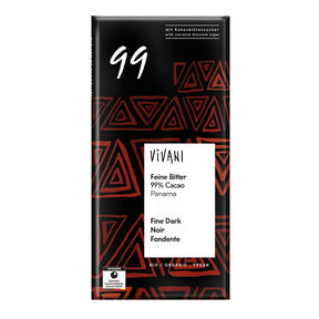 Dark 99% Chocolate Vegan Organic 80g - Greenlands Health Store