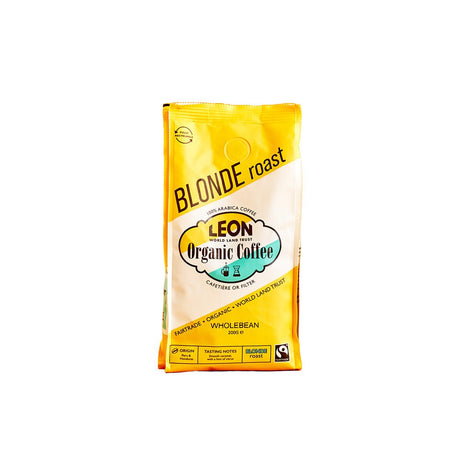 LEON Light Roast Coffee Beans 200g - Greenlands Health Store