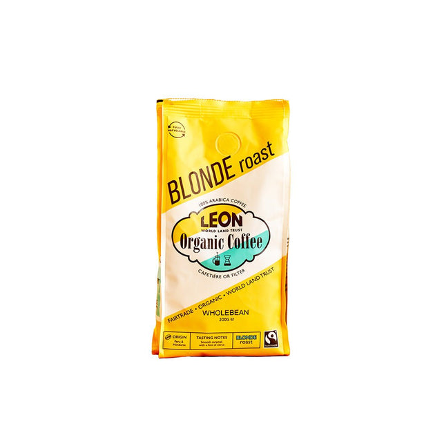 LEON Light Roast Coffee Beans 200g - Greenlands Health Store