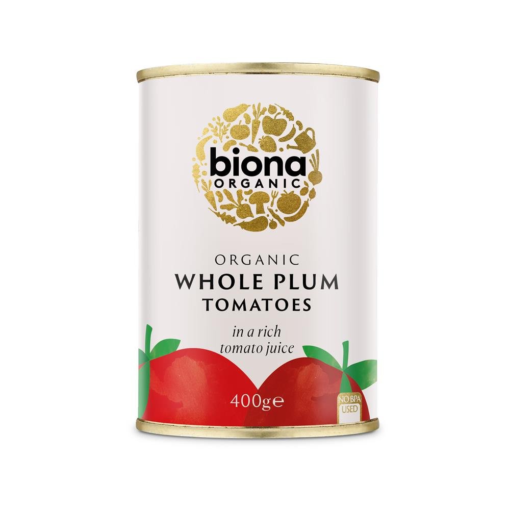 Organic Whole Peeled Tomatoes 400g - Greenlands Health Store