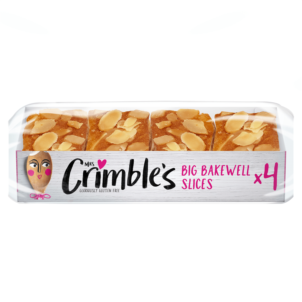 Mrs Crimbles Gluten Free Bakewell Slices 200g - Greenlands Health Store