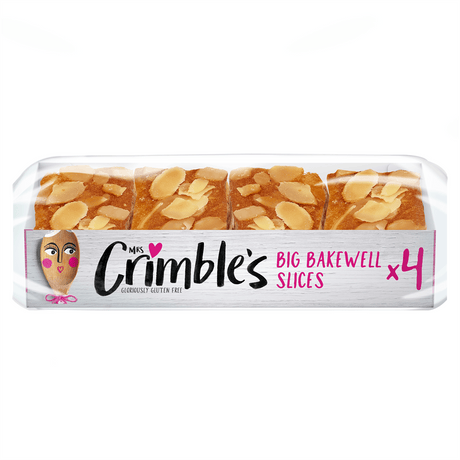 Mrs Crimbles Gluten Free Bakewell Slices 200g - Greenlands Health Store